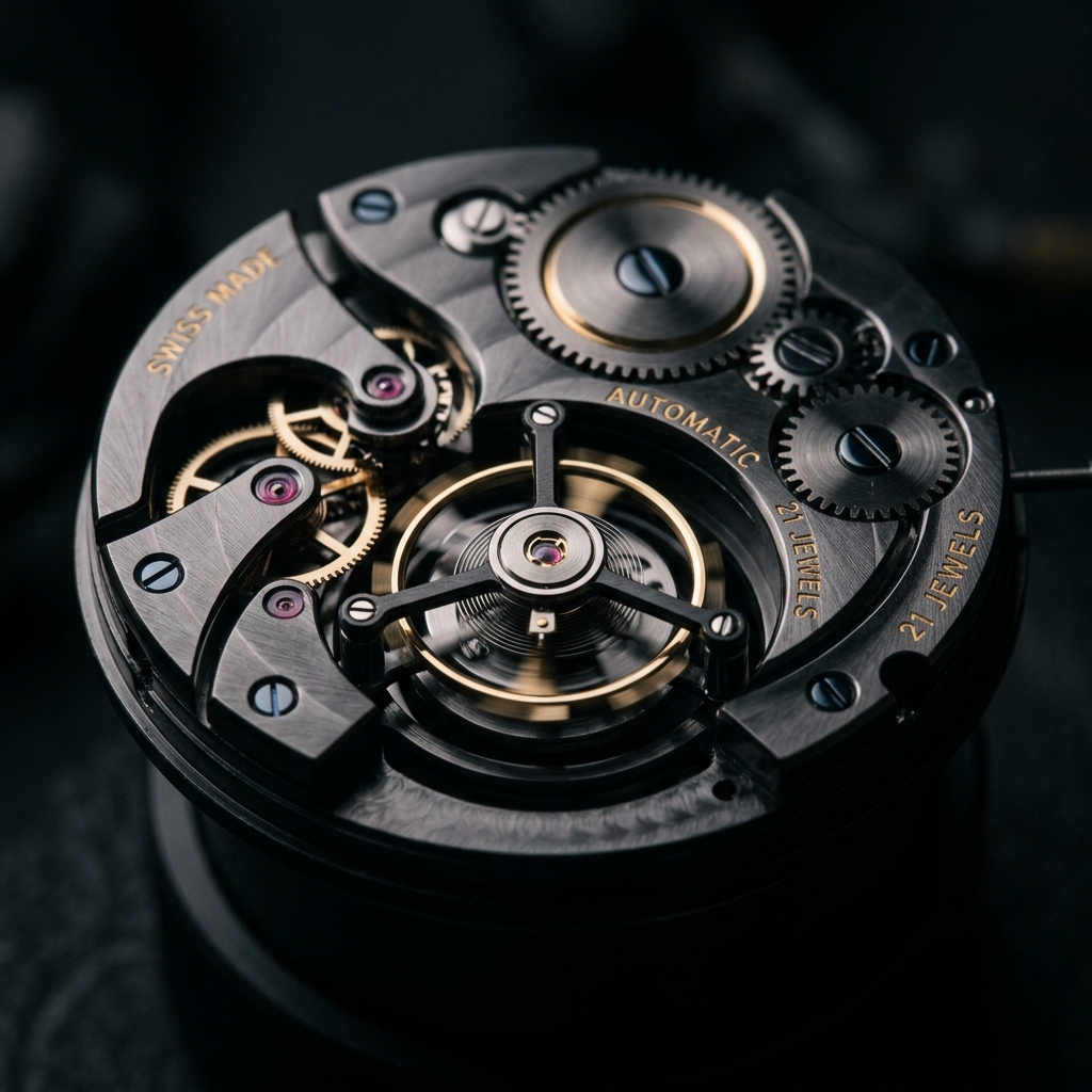 Vintage Timepiece Mechanism
